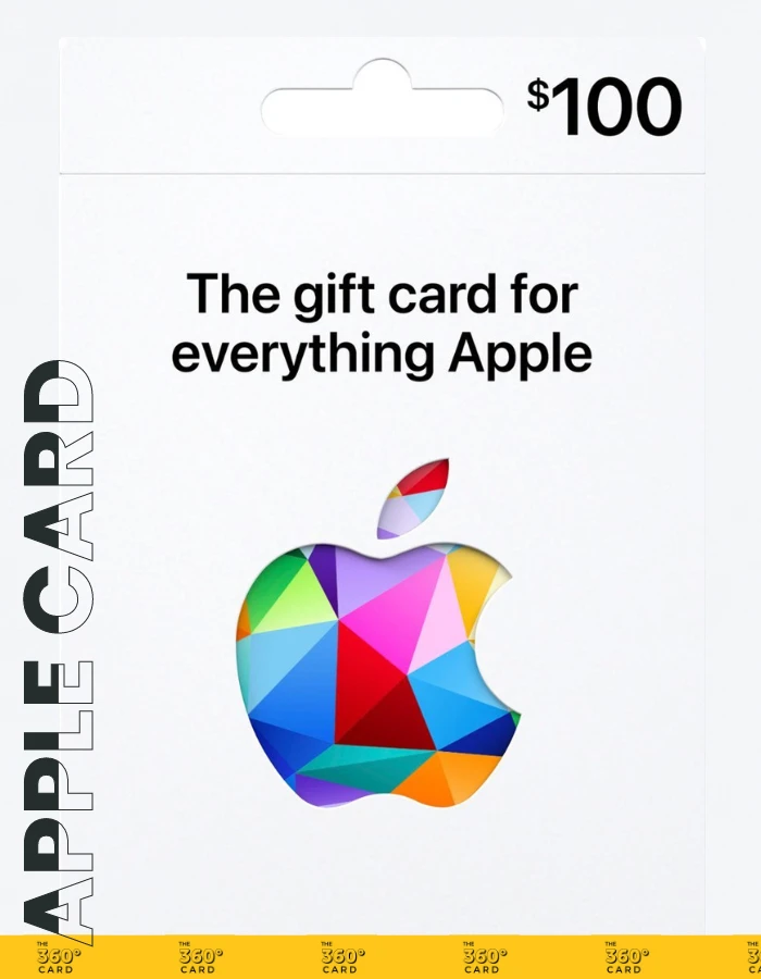 A gift card from Apple, inscribed with "The gift card for everything Apple," highlighting its broad range of uses