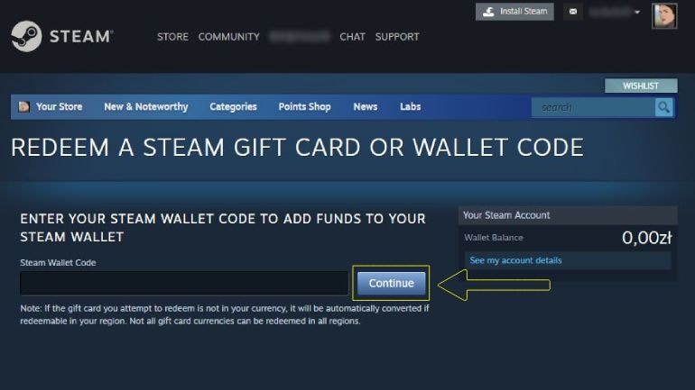 ADD FUND TO YOUR STEAM WALLET