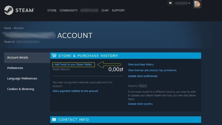 SIGN IN STEAM STORE