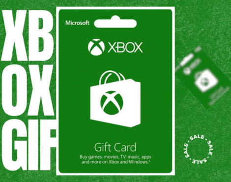 Green Microsoft Xbox gift card. The card features the Xbox logo and text stating it can be used to buy games, movies, TV, music, apps, and more on Xbox and Windows. The text "DIGITAL CODE" is displayed at the bottom.